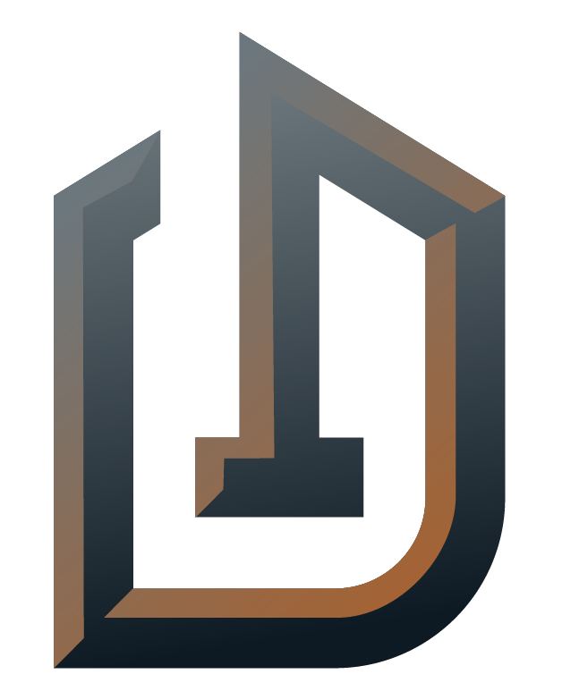 Colorful logo with transparent background, featuring stylized text and graphic elements, representing J. Duff Co.
